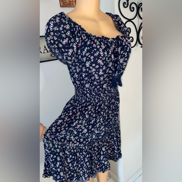 EXCELLENT CONDITIONS DRESS FLORAL PRINT SIZE L - Picture 4 of 8